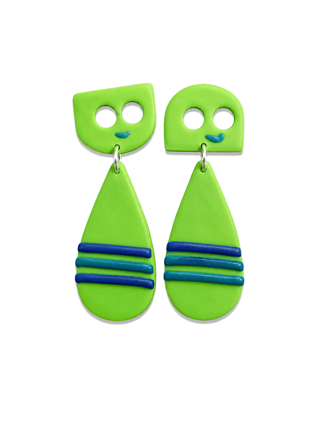 Lime Stripe Dangles