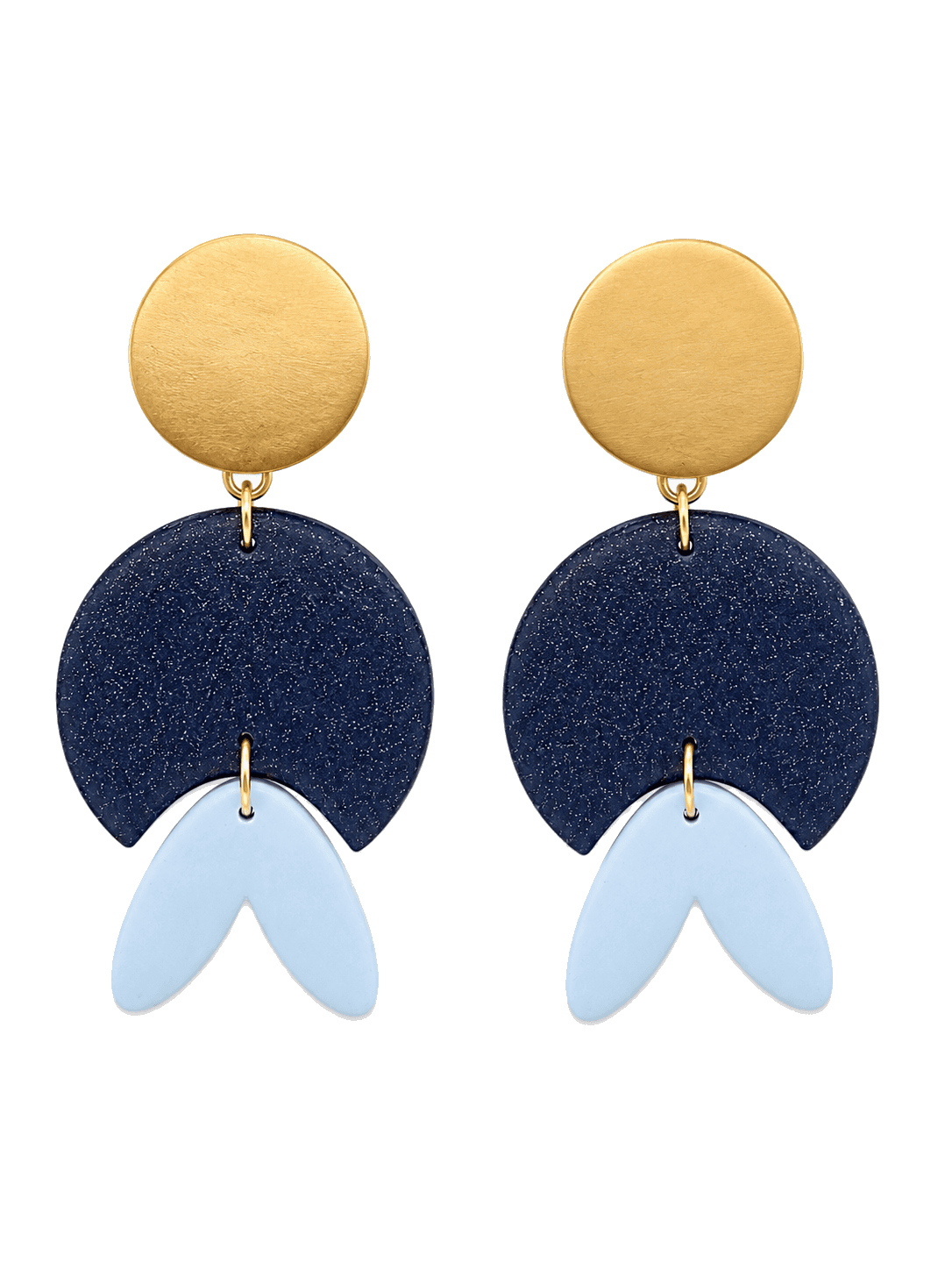 Navy Sunrise Dangles