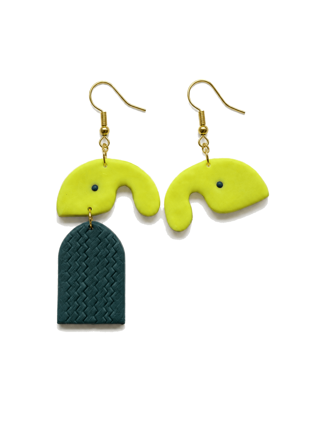 Neon Arch Teal Dangles