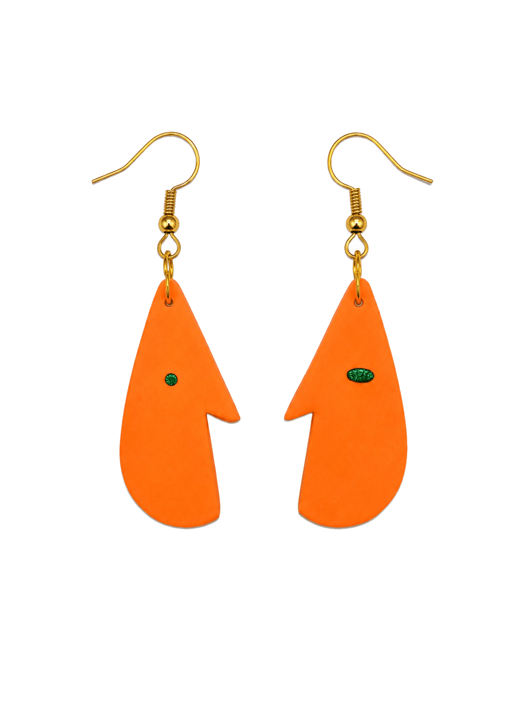Orange Profile Drop Dangles