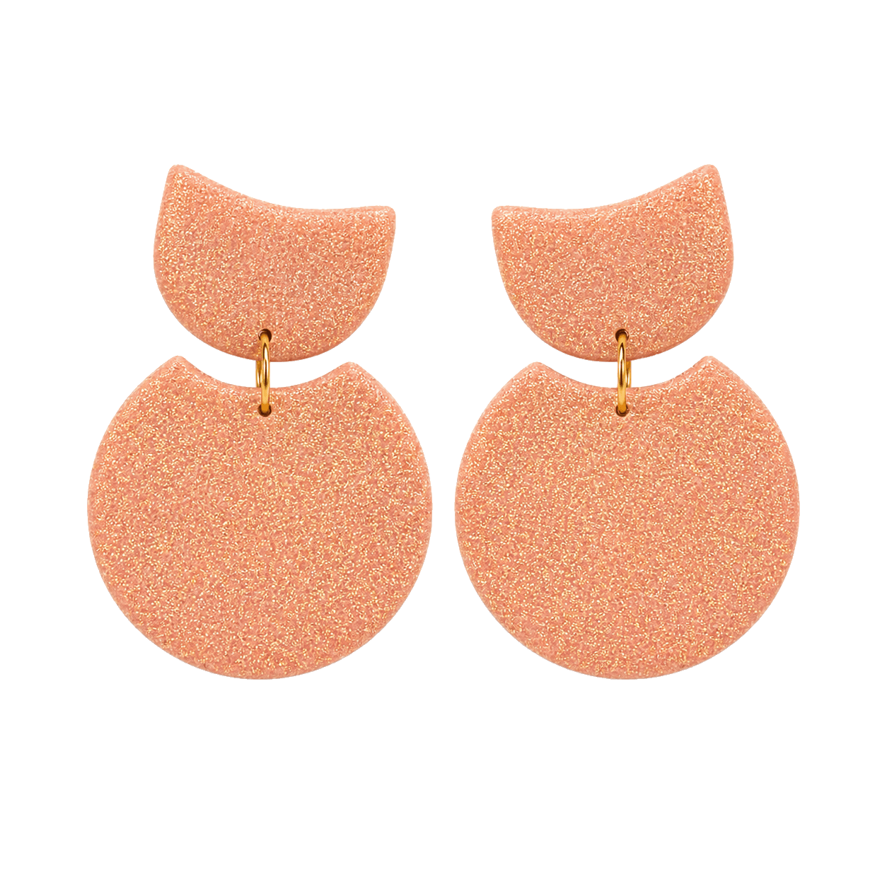 Peach Moon Dangles