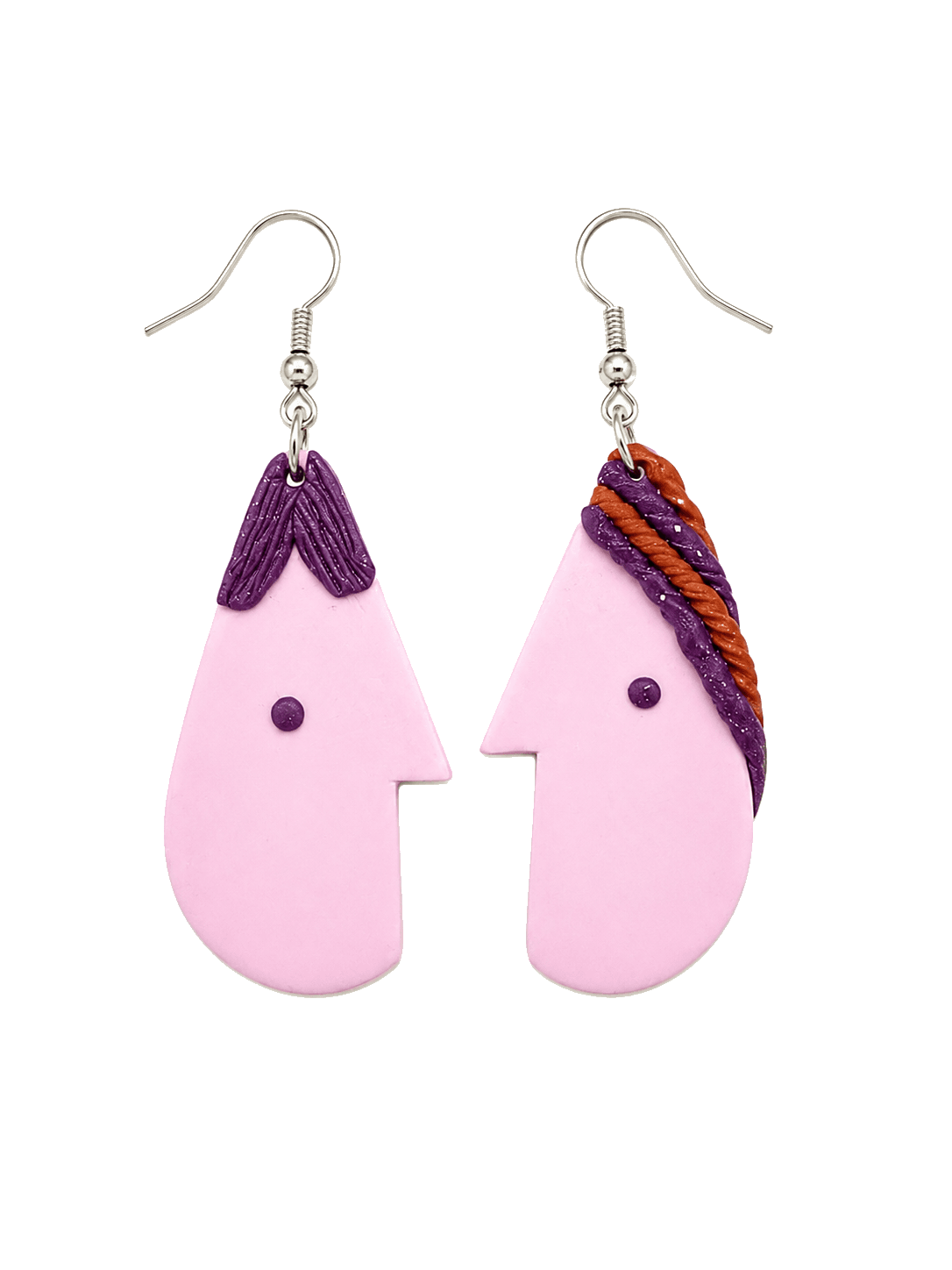 Pink Purple Profile Dangles