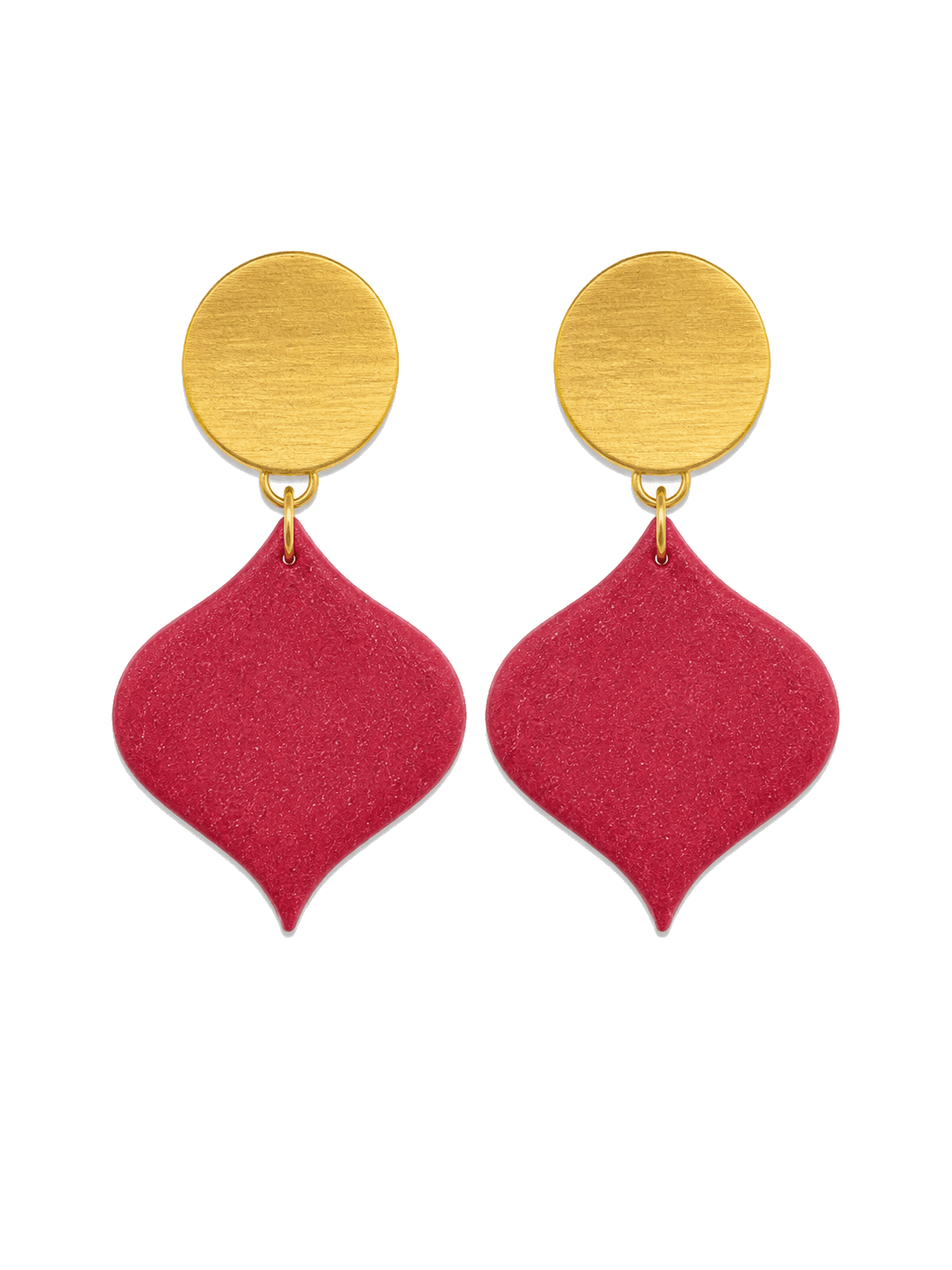 Raspberry Petal Dangles