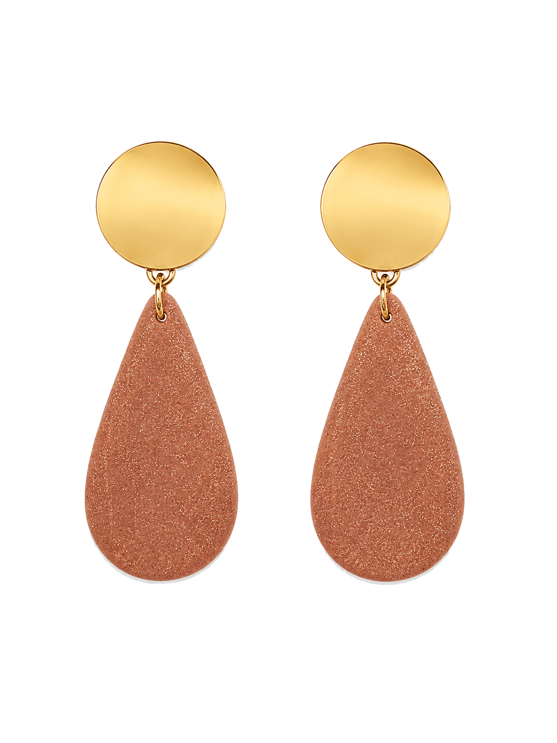 Rust Teardrop Dangles