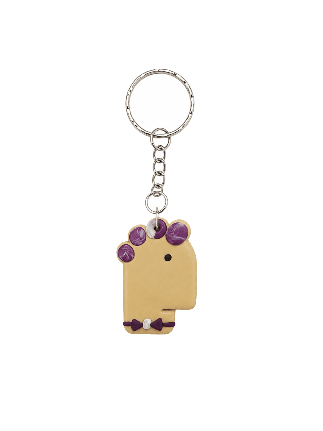 Violet Curl Face Keychain
