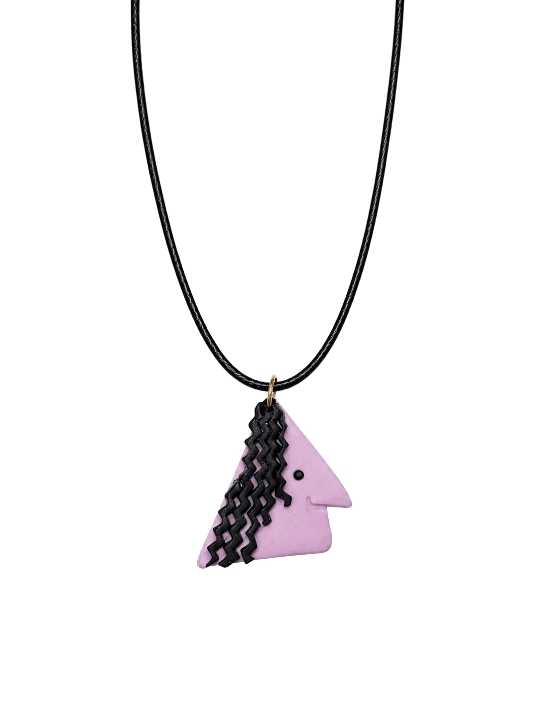 Lilac Braid Profile Necklace