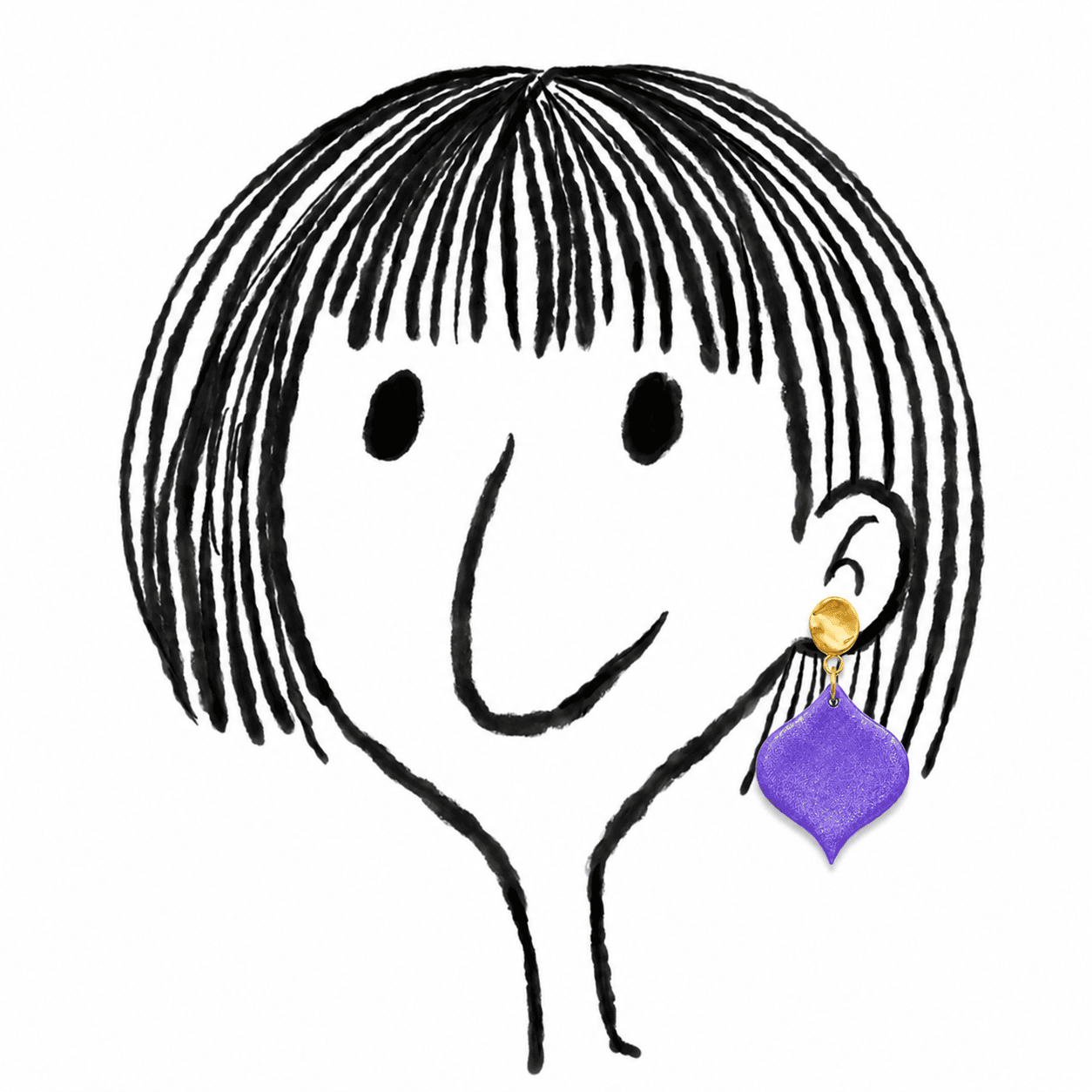 Violet Petal Dangles