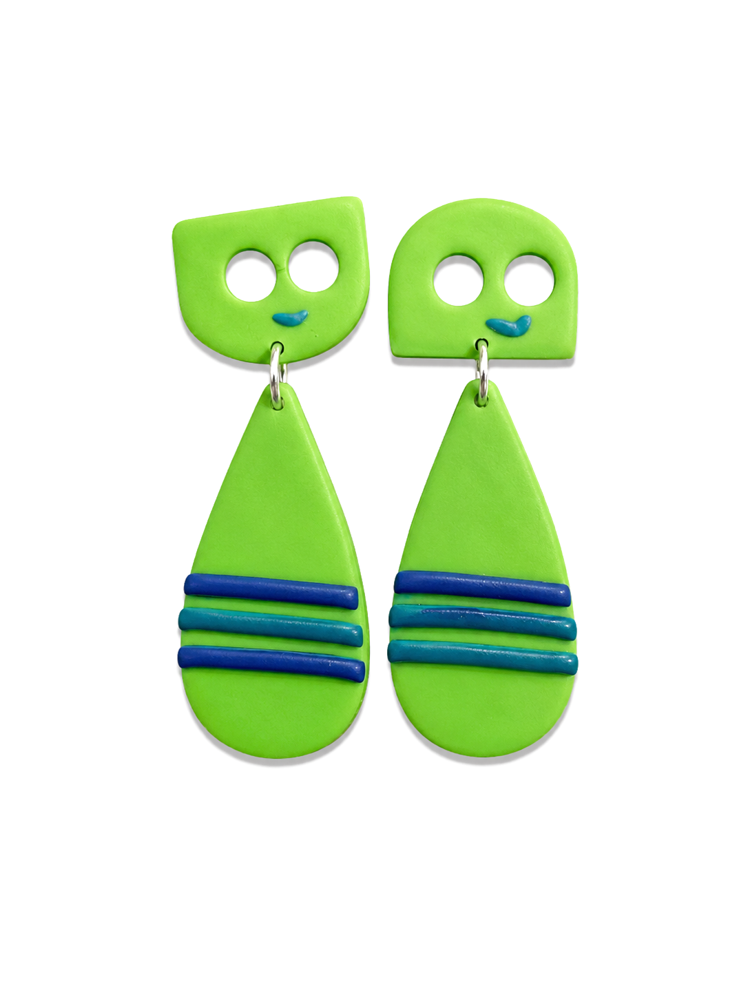 Lime Stripe Dangles
