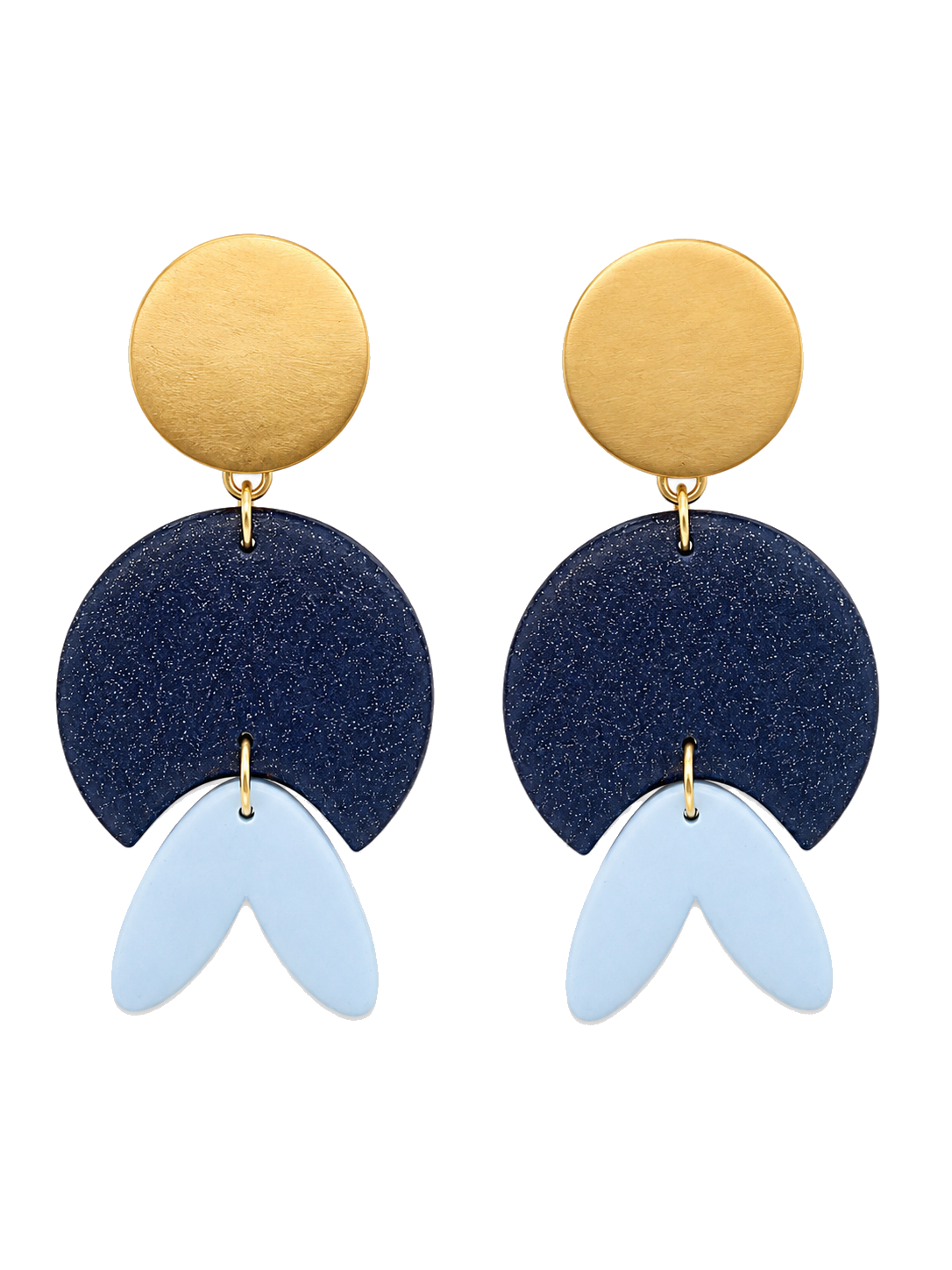 Navy Sunrise Dangles