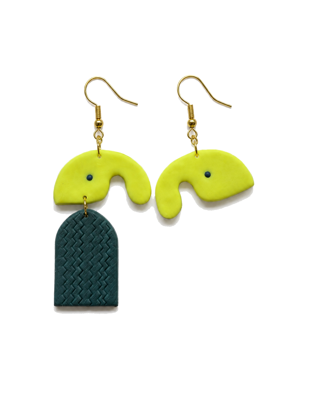 Neon Arch Teal Dangles