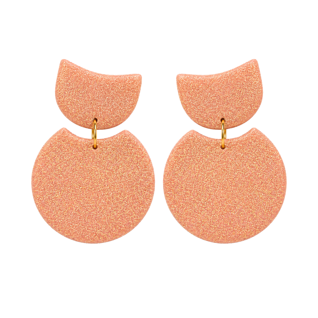Peach Moon Dangles