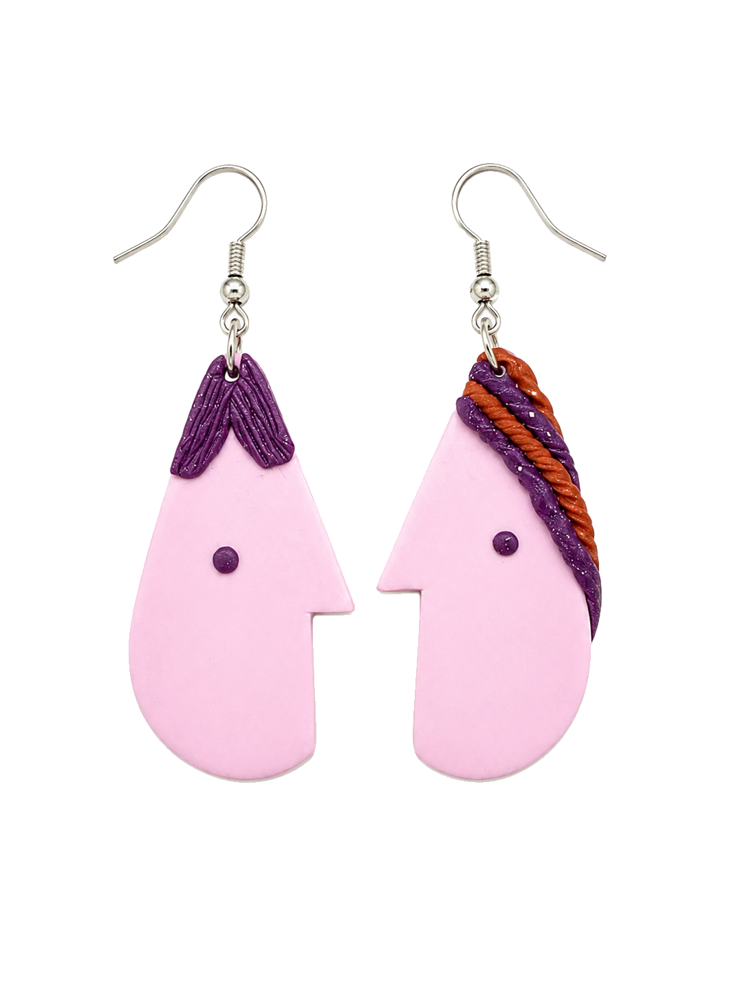 Pink Purple Profile Dangles