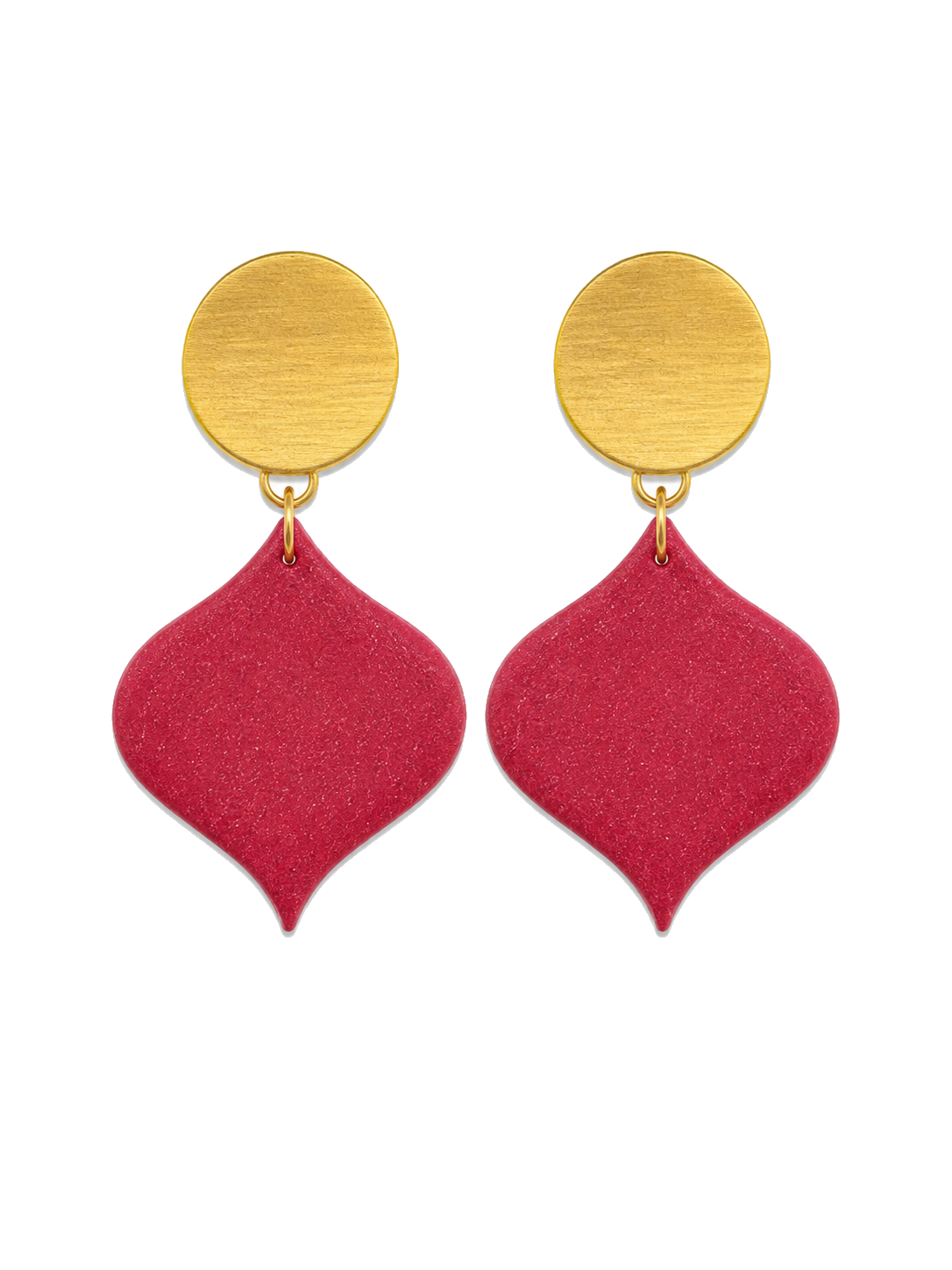 Raspberry Petal Dangles