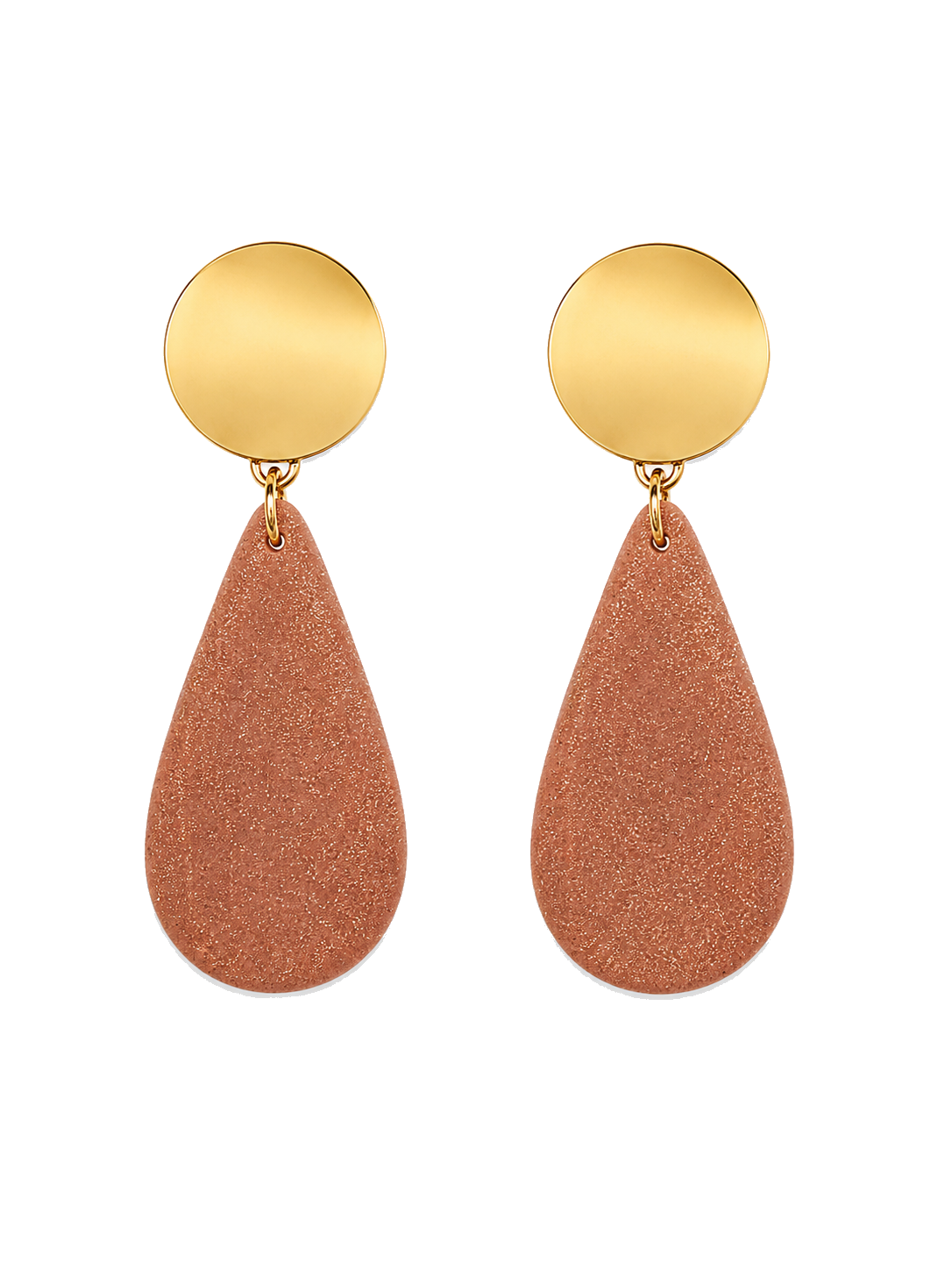 Rust Teardrop Dangles