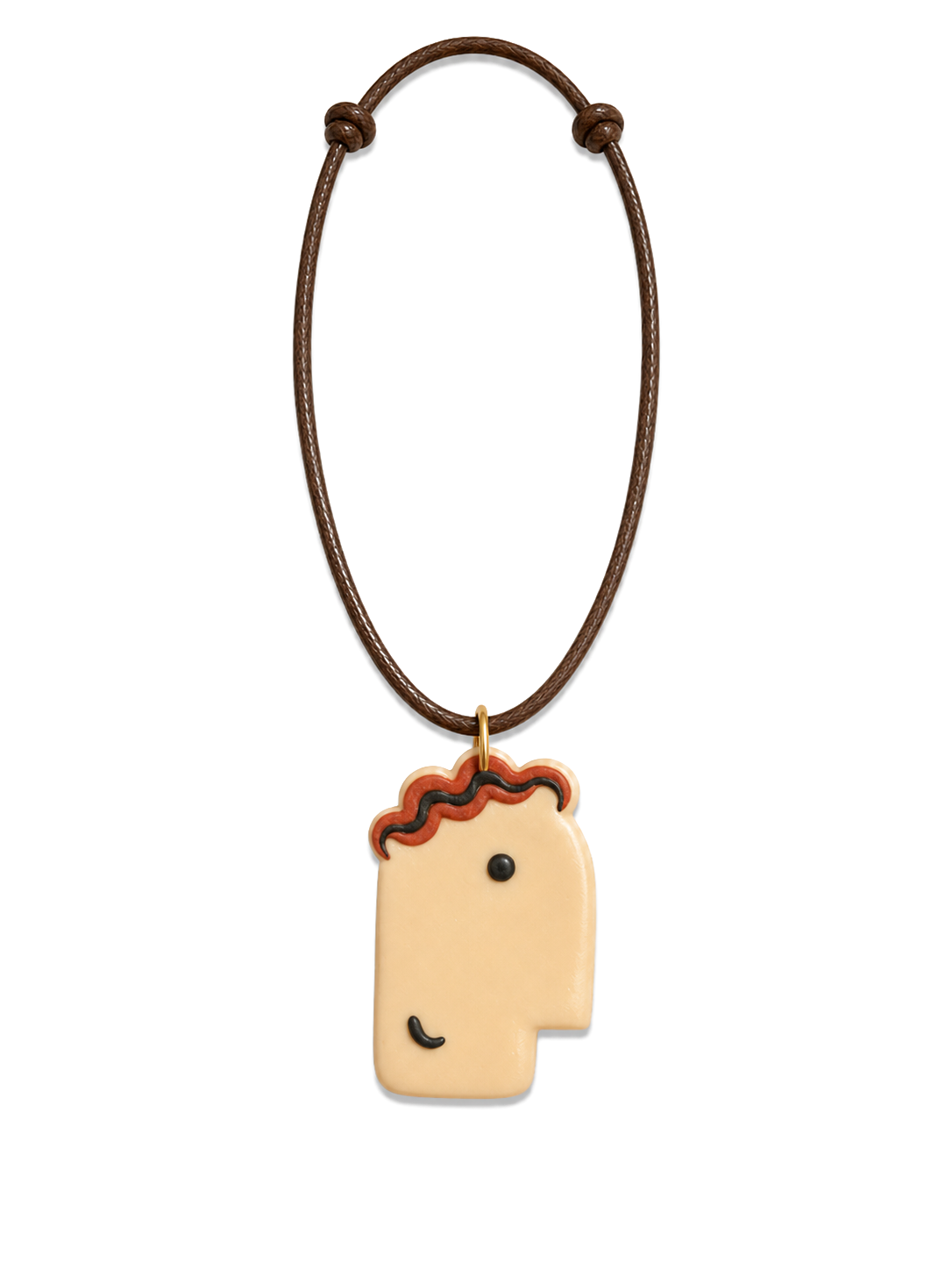 Peach Face Necklace