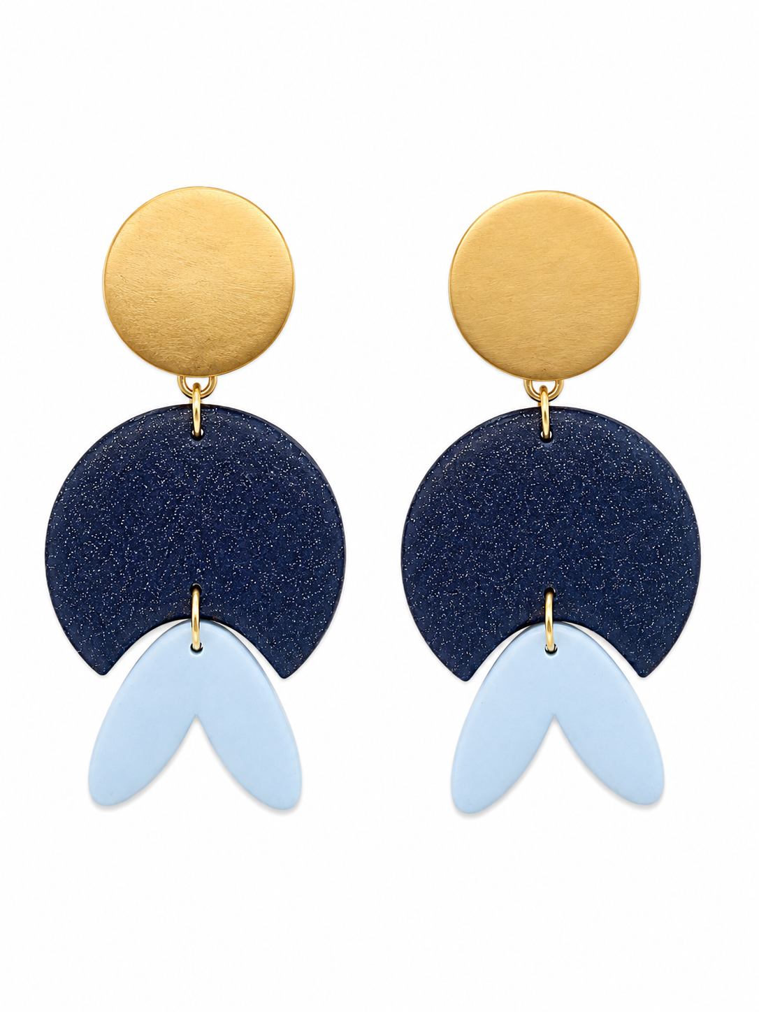 Navy Sunrise Dangles