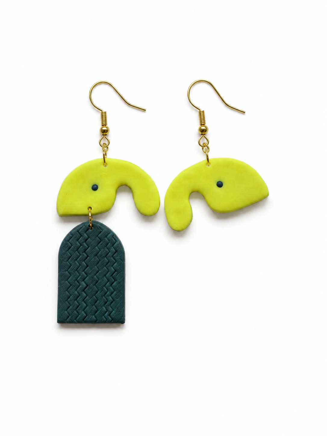 Neon Arch Teal Dangles