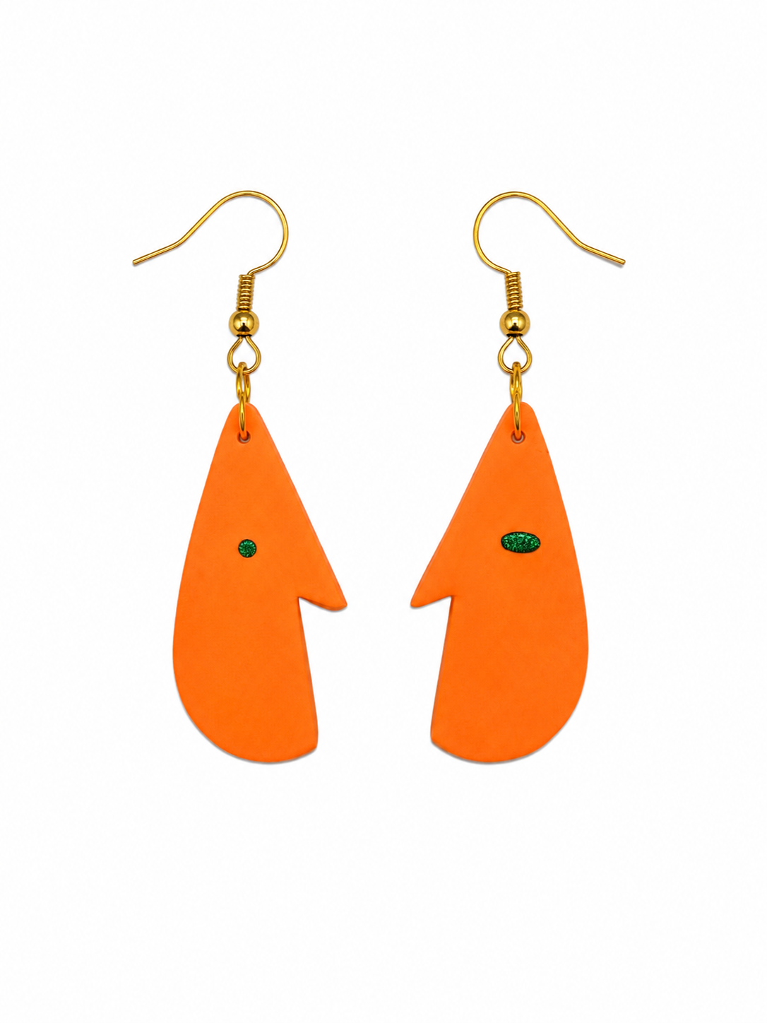 Orange Profile Drop Dangles