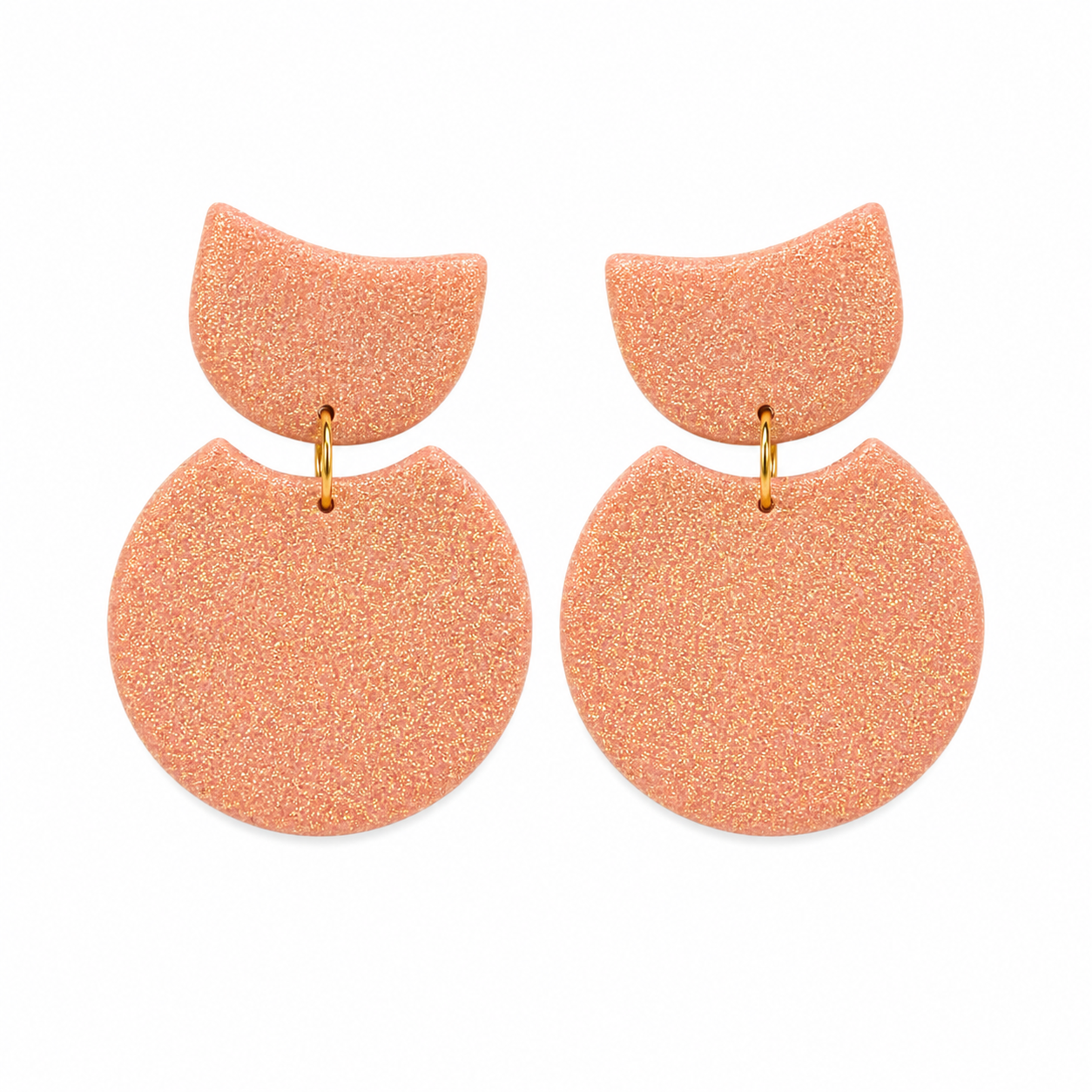 Peach Moon Dangles