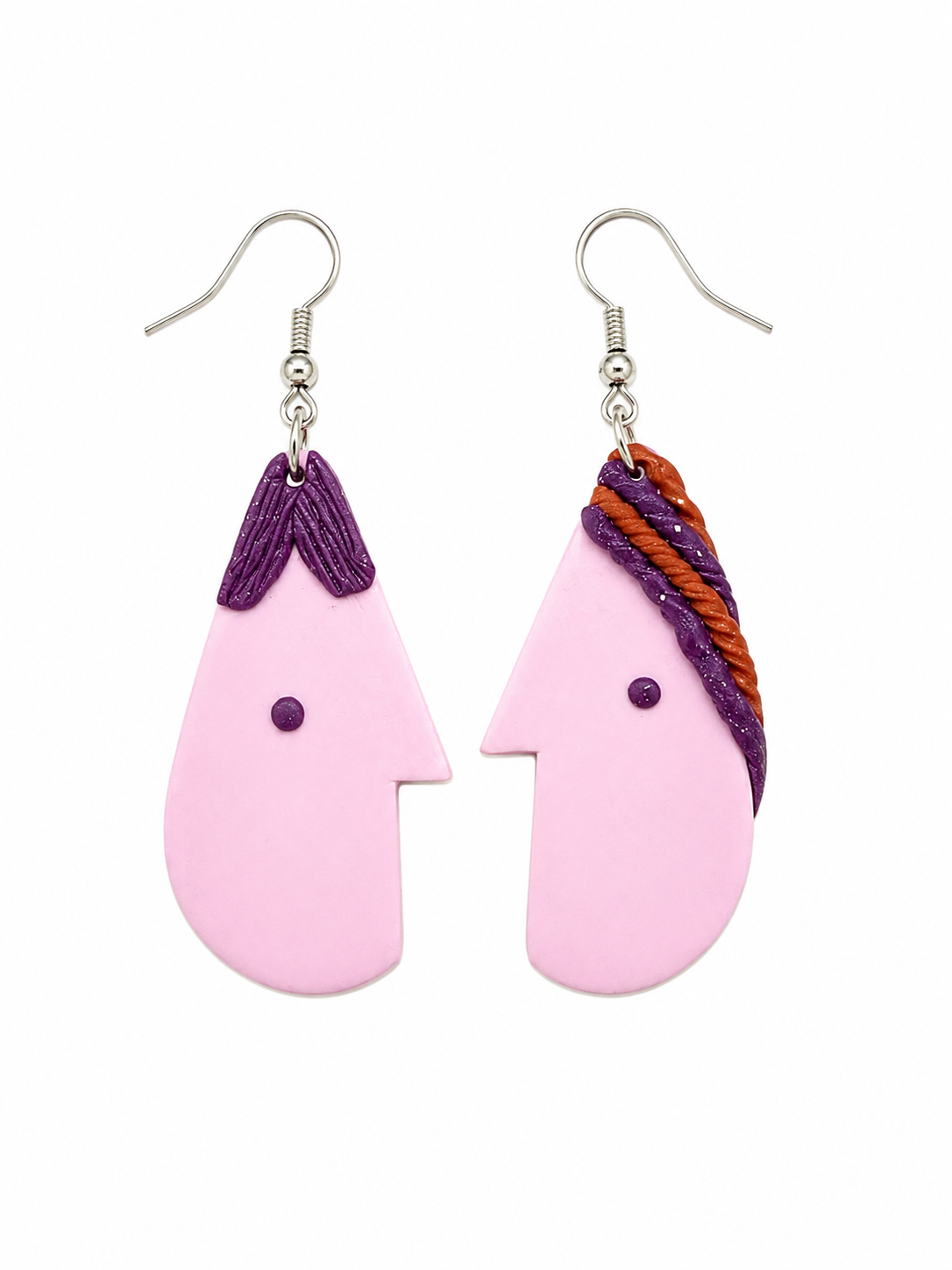 Pink Purple Profile Dangles