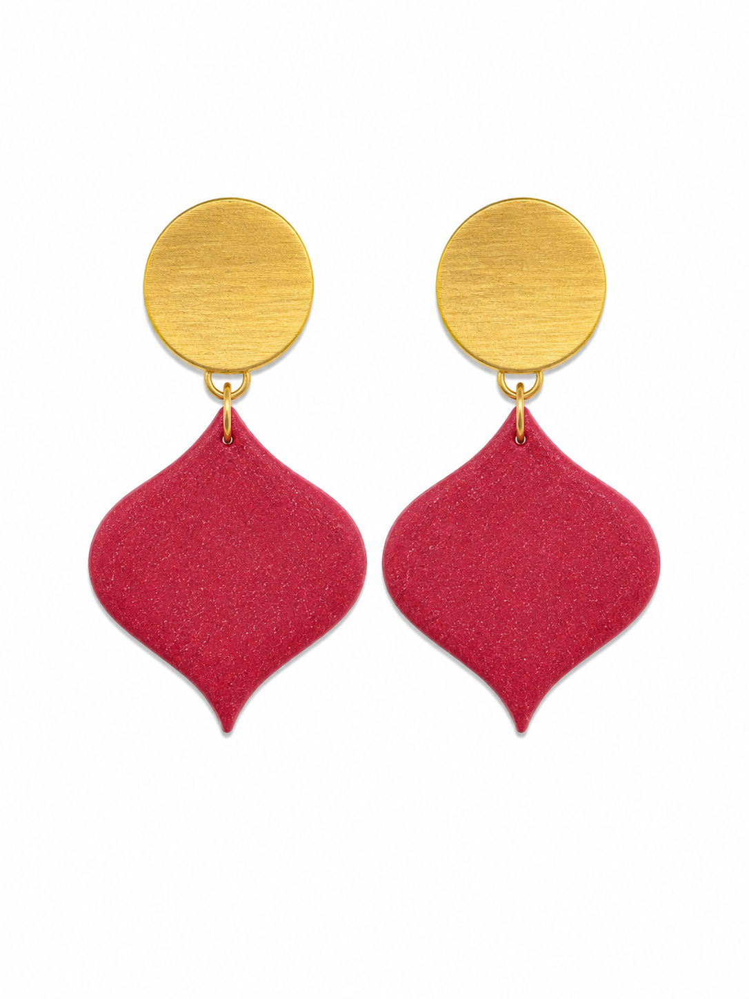 Raspberry Petal Dangles