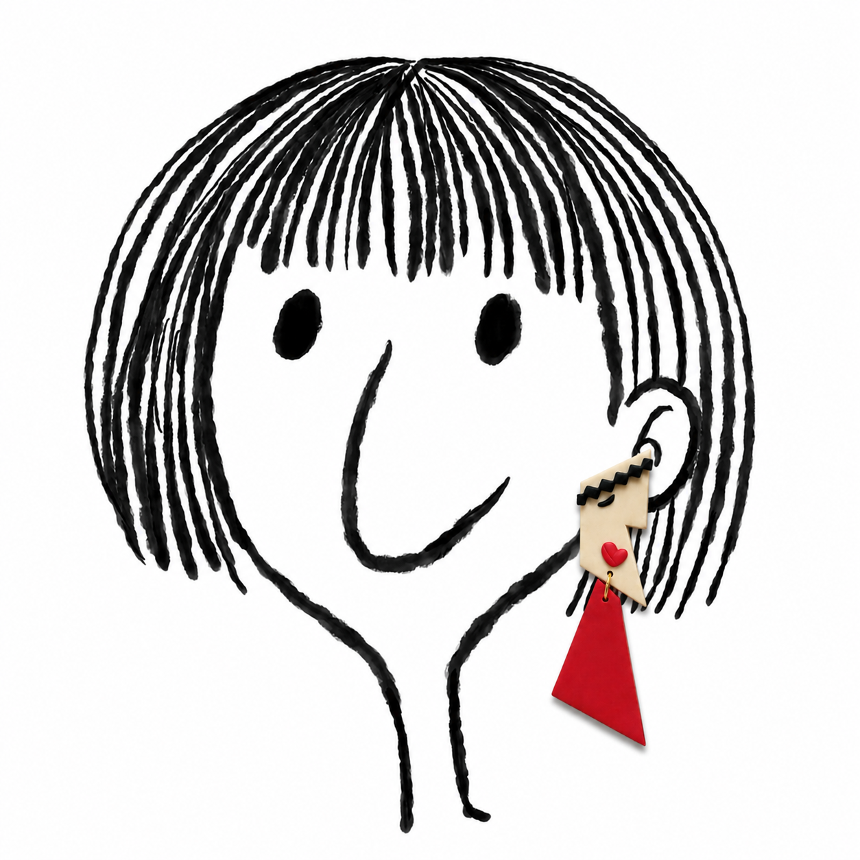 Red Conversation Dangles