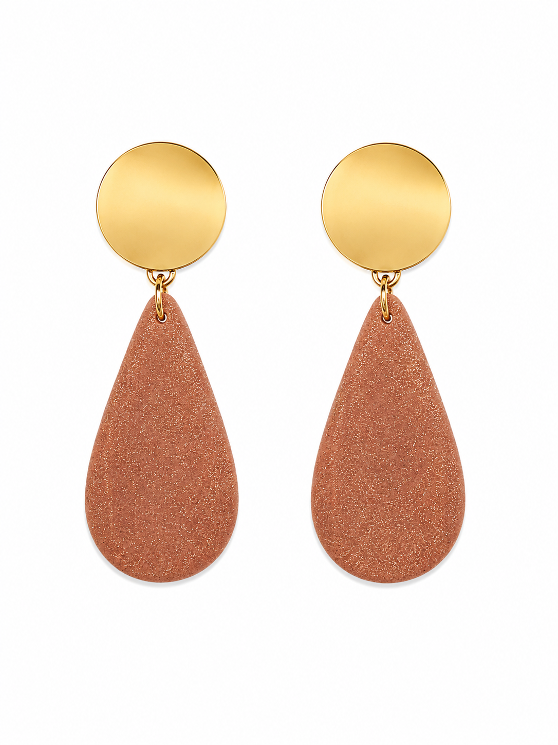 Rust Teardrop Dangles