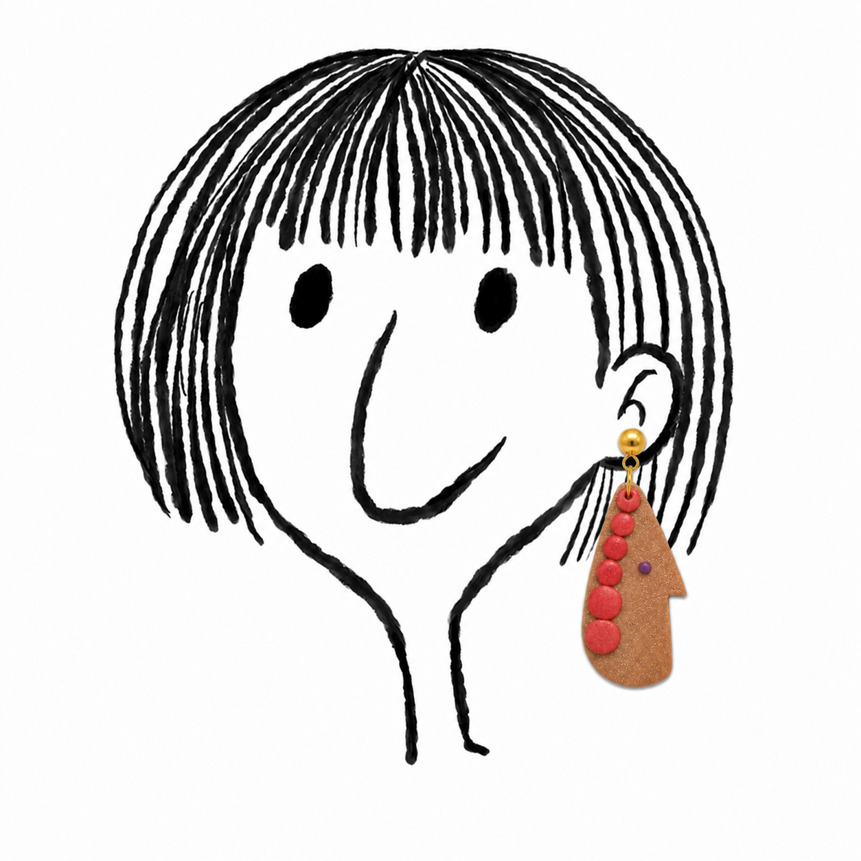 Terracotta Bead Profile Dangles