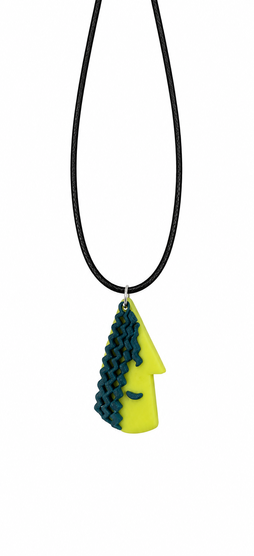 Neon Green Braid Necklace